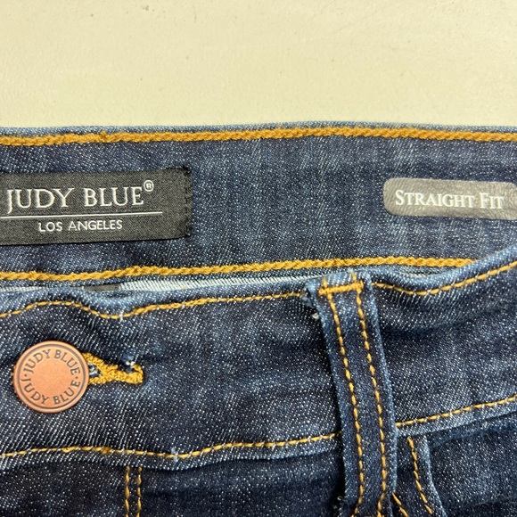 Judy Blue Los Angeles Women’s Straight Fit Dark Wash Size 15/32 - Picture 5 of 12